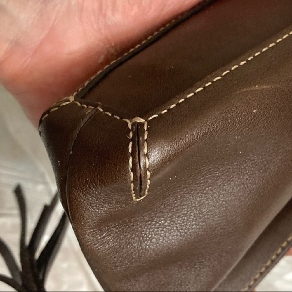 Coach brown leather vintage rare wristlet bag - Picture 9 of 10